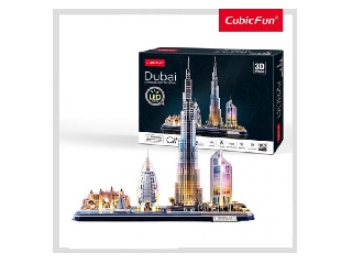 3D puzzle City Line Dubai LED-es