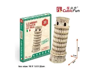 3D puzzle mini Pisai ferde torony