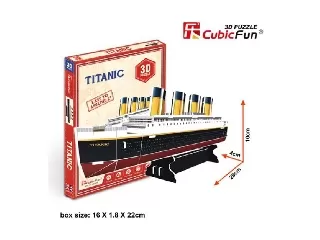 Puzzle 3D mini Titanic 30 db-os kirakó