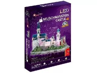 3D puzzle világító Neuschwanstein kastély