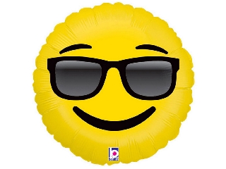 46cm Emoji napszemcsis fólia lufi