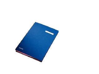 Aláírókönyv, A4, 20 részes, karton, ESSELTE, kék