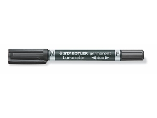 Alkoholos marker, 0,6/1,5 mm, kúpos, kétvégű, STAEDTLER 