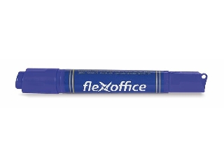 Alkoholos marker, 0,8/6,0 mm, kúpos/vágott, kétvégű, FLEXOFFICE 