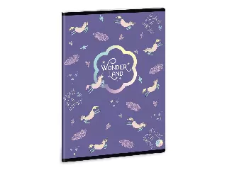 Wonderland Unicorn általános füzet vonalas A/5