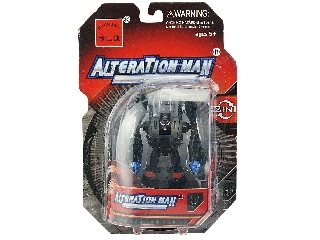 Alteration man átalakuló robot - 10 cm, fekete