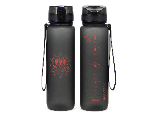 Ars Una BPA-mentes motivációs kulacs matt - 1000 ml - Dark gray