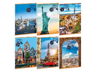 Ars Una Cities of the World A/4 extra kapcsos füzet-sima London 