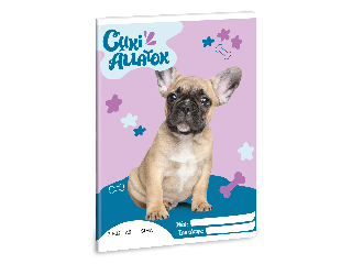 Ars Una Cuki Állatok - Francia bulldog A/5 sima füzet 20-32