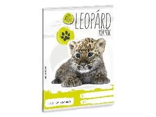 Ars Una Cuki Állatok - Leopárd - A/5 négyzethálós füzet 2732