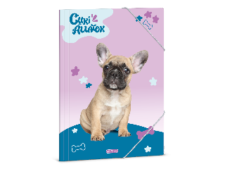 Ars Una Cuki Állatok-Francia bulldog A/4 gumis dosszié