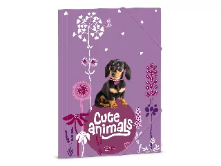 Ars Una Cute Animals-puppy A/4 gumis dosszié