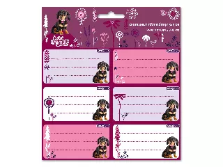 Ars Una Cute Animals-puppy csomagolt füzetcímke (3x6 db)