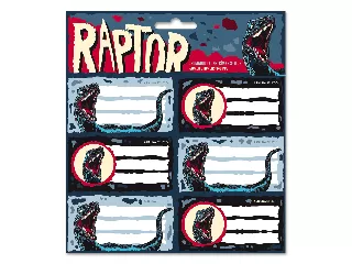 Ars Una Raptor csomagolt füzetcímke (3x6 db)