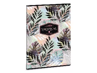 Ars Una Tropical Leaf A/4 extra kapcsos füzet-kockás