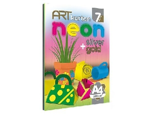 Art Karton: Színes kartonpapír készlet, neon - 7 db-os