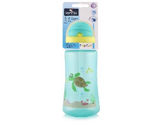 Baby Care Ocean szívószálas sportitató 330 ml - green