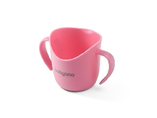 BabyOno tanulópohár - ergonómikus 6hó rózsaszín 1463/04