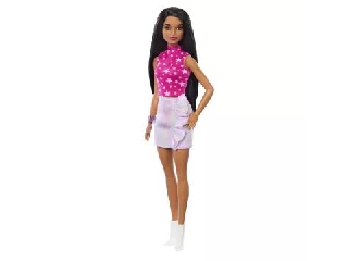 Barbie: Fashionista 65. évfordulós baba csillagos pink topban