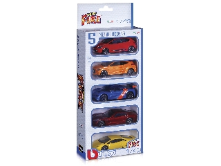 Bburago Street Fire kisautó 5 db-os csomag 1:43 - többféle