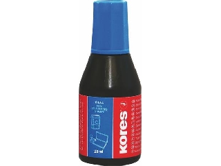 Bélyegzőfesték, 28 ml, KORES, kék