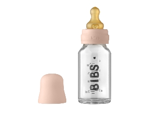 BIBS cumisüvegszett üveg 110ml púderrózsaszín