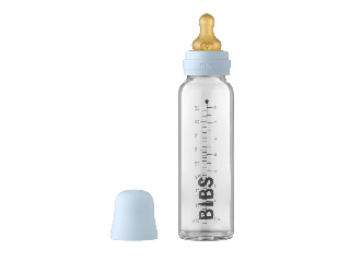 BIBS cumisüvegszett üveg 225ml pasztellkék