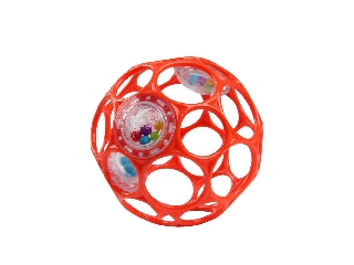 Bright Starts játék Oball Rattle 10cm narancs