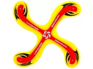 Bumeráng sárga-piros