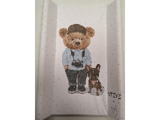 Ceba pelenkázó lap merev 2 oldalú 50x70cm COMFORT Fluffy Puffy Steve