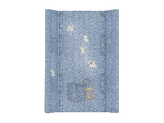 Ceba pelenkázó lap merev 2 oldalú 50x70cm Denim style shabby kék