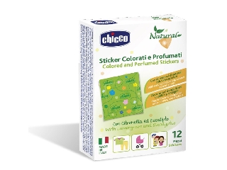 Chicco Natural Stickers illatosított színes tapaszok 12 db