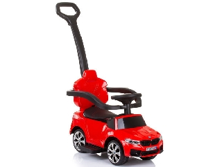 Chipolino BMW bébitaxi tolókarral - red