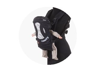 Chipolino Comfy kenguru - Black/grey