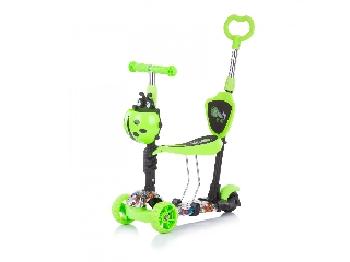 Chipolino Kiddy Evo roller tolókarral - Green Graffiti