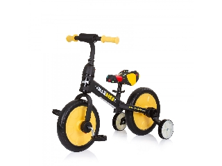Chipolino Max Bike bicikli segédkerékkel - Yellow