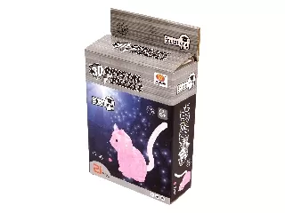 Cica 21 darabos 3D kristály puzzle