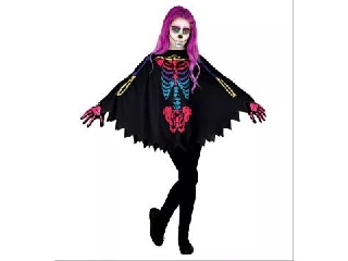 COLORFUL SKELETON (poncho)