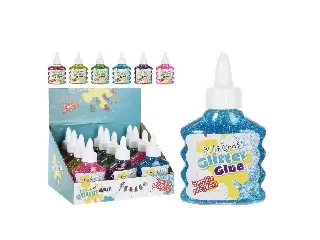 Csillámlós ragasztó glitteres műanyag palackban 90 ml zöld 