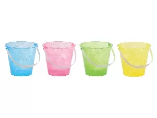 Csillogó vödőr többféle 17cm-es 