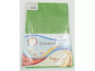 Dekorgumi glitteres 20*30cm 2 mm vastag 10db/cs - világoszöld 