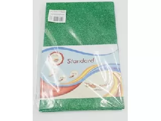 Dekorgumi glitteres  20*30cm 2 mm vastag 10db/cs - Zöld 