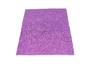 Dekorgumi glitteres 20*30cm 2 mm vastag - Világoslila