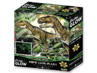 Dinoszauruszok neon puzzle, 100 darabos