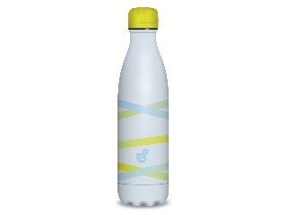 Duplafalú Fémkulacs-500ml Ribbon-sárga