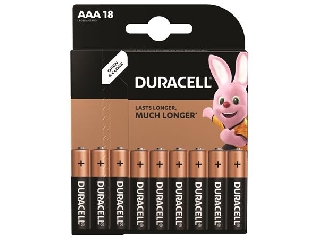 Elem, AAA mikro, 18 db, DURACELL 