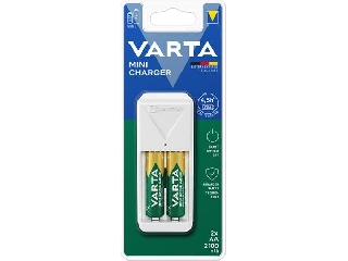 Elemtöltő, AA/AAA, 2x2100 mAh AA, VARTA 