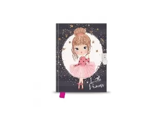 Emlékkönyv lakattal TREND  14x18cm 80lapos Little Princess