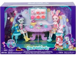 Enchantimals teadélután Patter Peacock és Bree Bunny