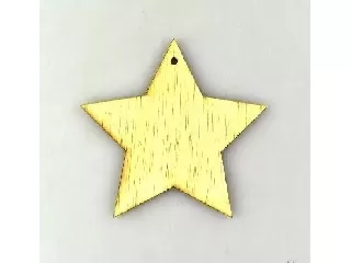 Fa lézervágott dísz csillag 6 darab / csomag 10 x 10 cm 
